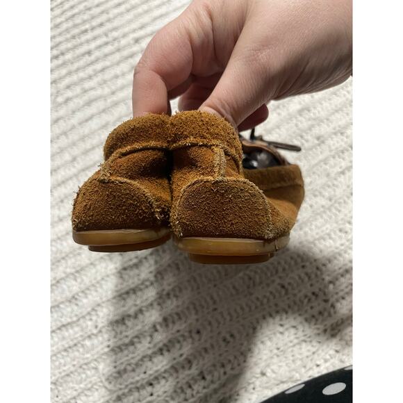 Minnetonka Moccasins El Paso Moc II Suede Flats Slip On Aztec Womens 9.5 Brown - Picture 8 of 12